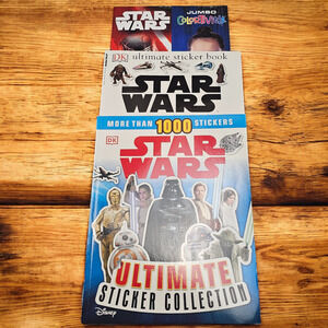 Star Wars Sticker and Activity Books Lot of 3 Unused